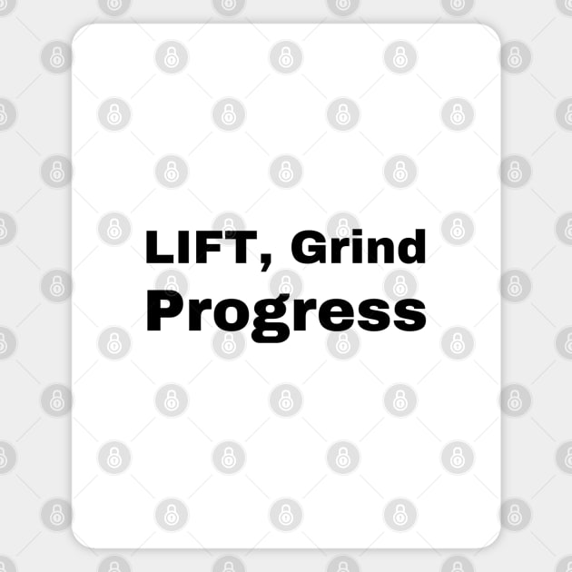 Lift grind progress Magnet by Patterns-Hub